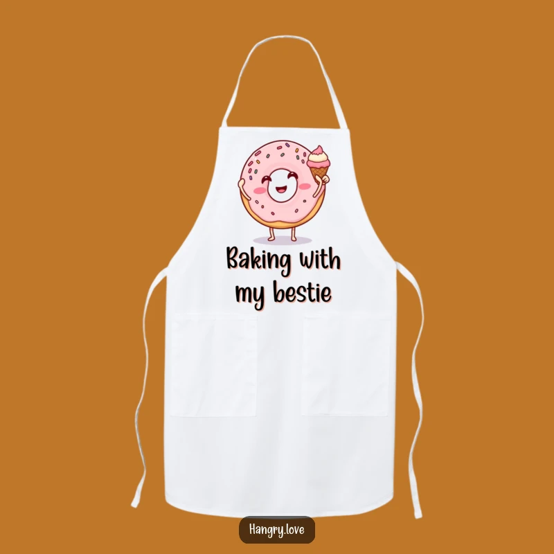 Funny Donut Ice Cream Baker Apron - Kitchen Sweetness!