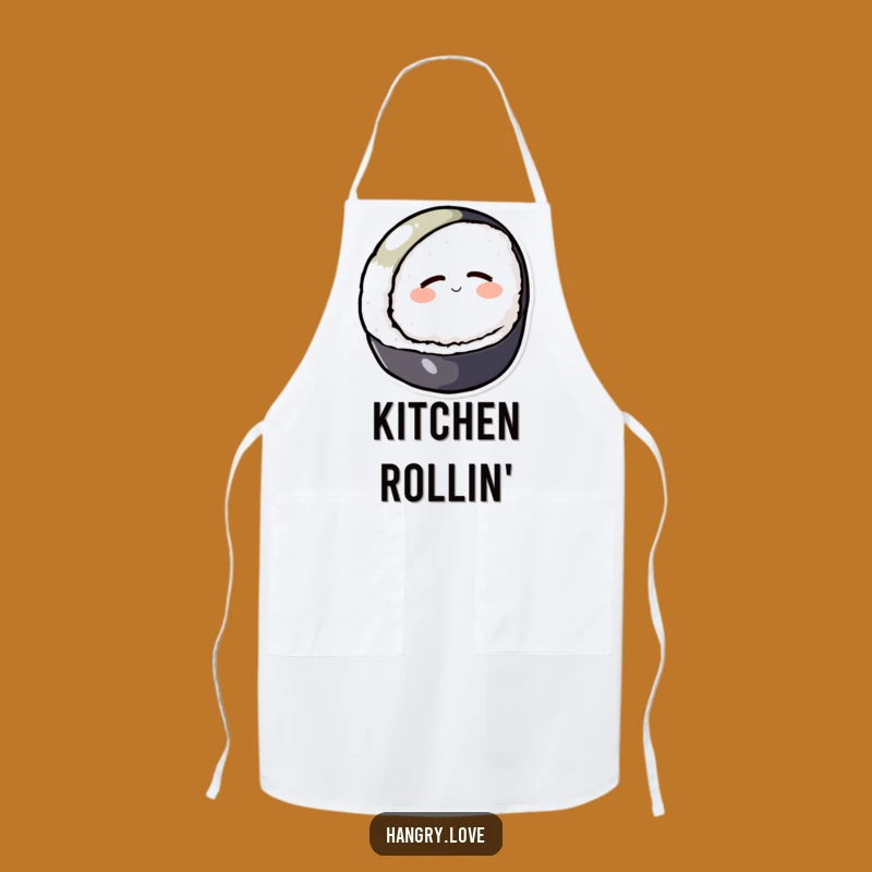 Funny Sushi Apron: Cook with Calm and Cartoon Charm