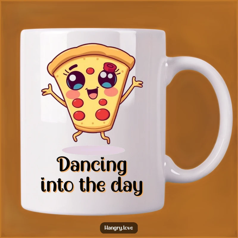 Funny Dancing Pizza Slice Mug - Hilarious Foodie Gift!