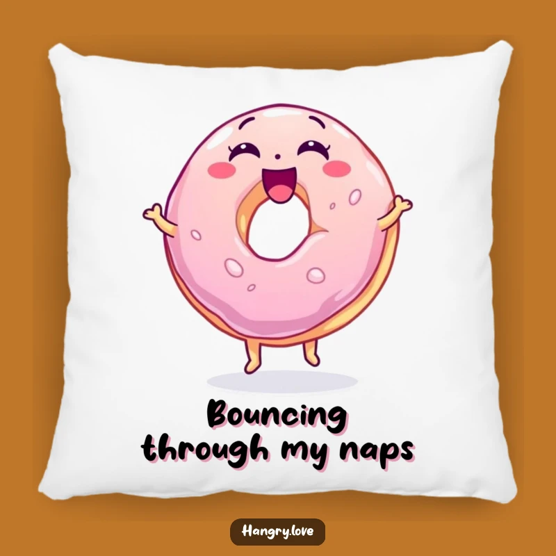 Funny Bouncing Jelly Donut Pillow - Cozy Sweetness