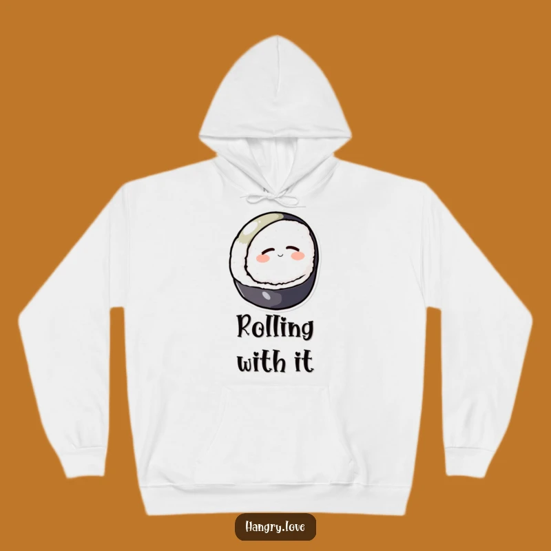 Funny Sushi Hoodie: Cozy Cartoon Comfort for Lazy Days