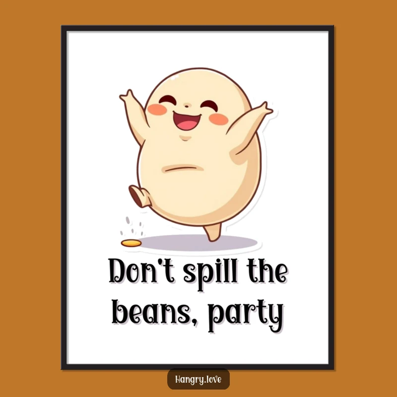 Funny Dumpling Art Free Printable: Cartwheeling Fun Downloadable Decor