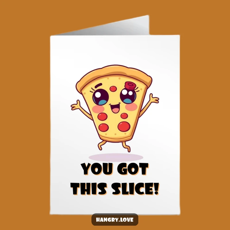 Free Printable Congrats Card: Dancing Pizza Slice, Hilarious Downloadable Celebration!