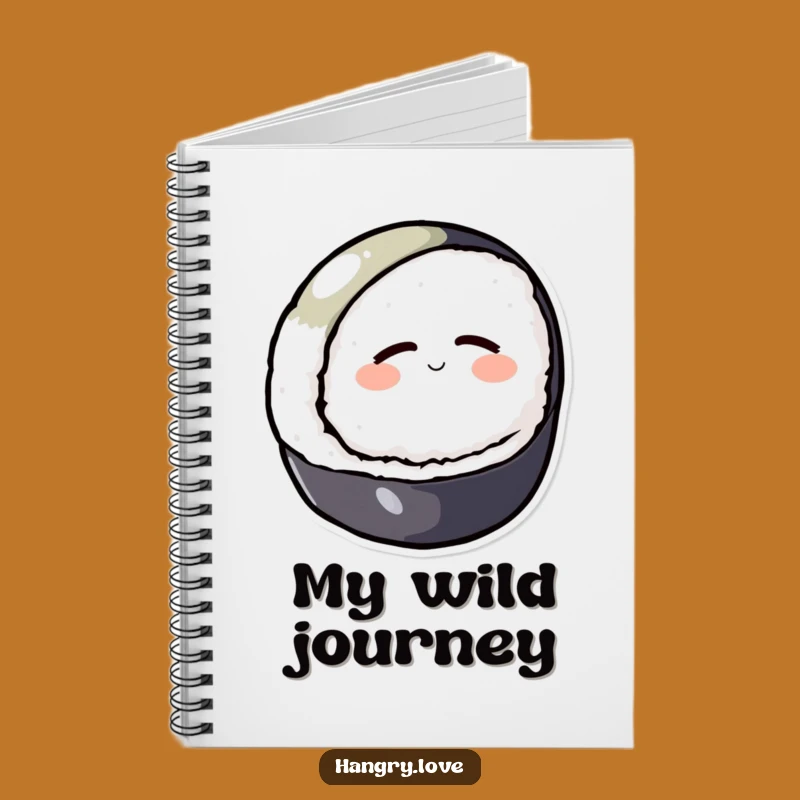 Funny Sushi Notebook: Jot Down Thoughts with Cartoon Zen