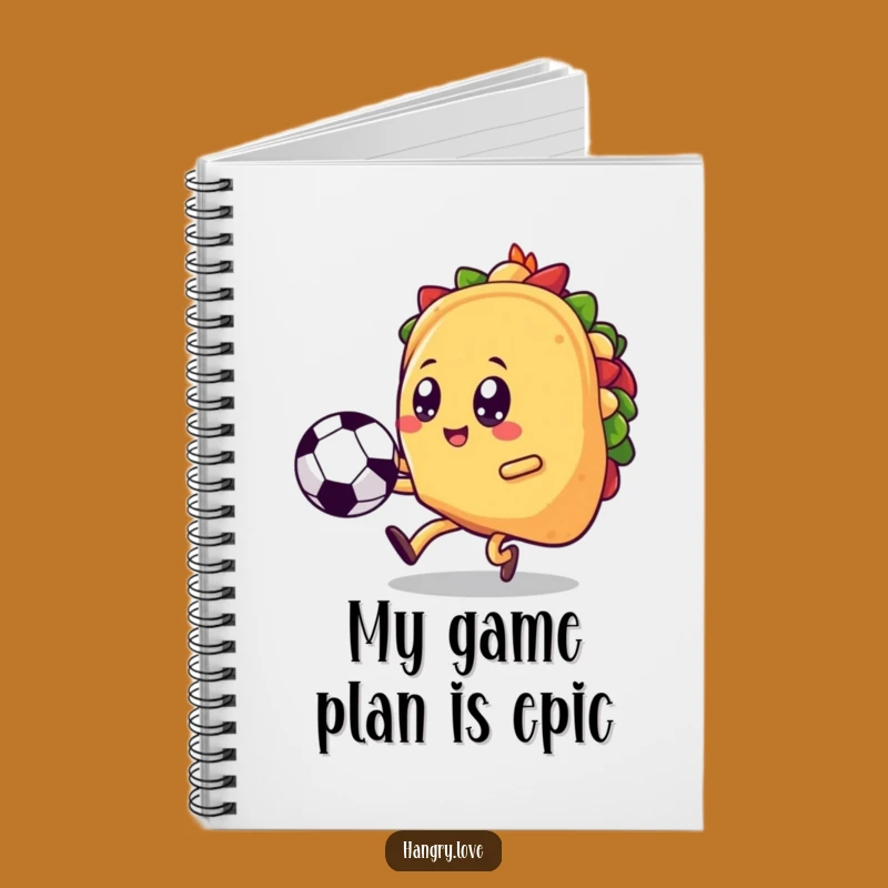 Funny Taco Soccer Player Notebook - Jot Down Goals!