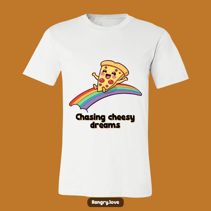 Funny Pizza T-Shirt: Joyful Cartoon Top for Foodie Fun
