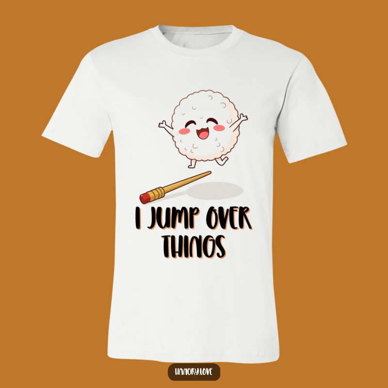 Funny Rice Ball T-Shirt: A Hilarious Cartoon Top for Foodie Fun